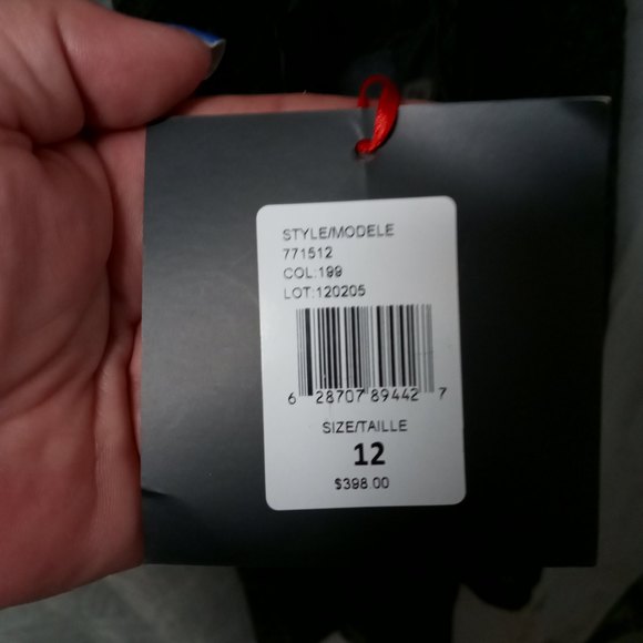 Cynthia Rowley Black Midi Lace Tie Back Halter Dress Size 12 NWT - Picture 9 of 9